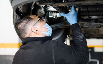 Mercedes Steering Rack Leak Inspection