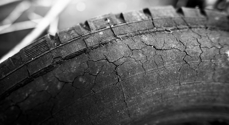 BMW Worn-Out Tire